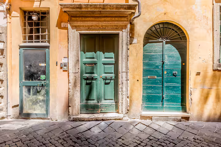 Apartment interior near Piazza Navona, Rome historic centre