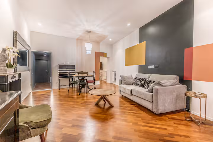 Apartment interior near Piazza Navona, Rome historic centre