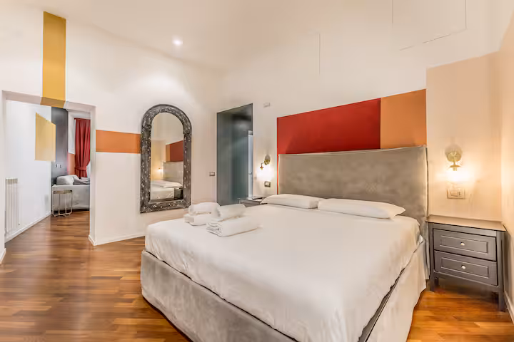 Apartment interior near Piazza Navona, Rome historic centre