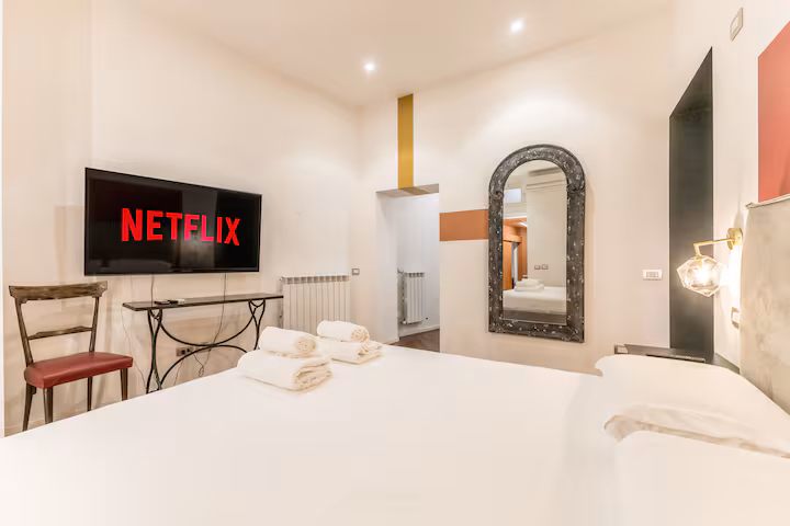 Apartment interior near Piazza Navona, Rome historic centre