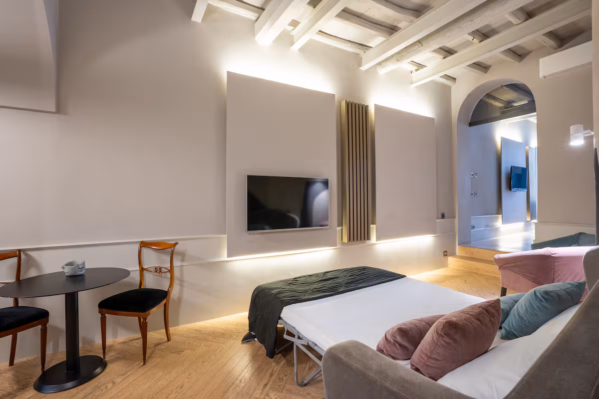 Loft interior near the Spanish Steps, Rome